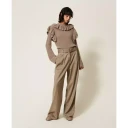 Twinset Dame Bukser Beige M,