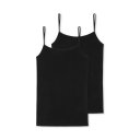 Schiesser 2-pack Spaghetti Top Farge: Svart Størrelse: 38 Kvinner