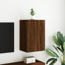 vidaXL Vegghengt TV-benk brun eik 40,5x30x60 cm konstruert tre 8721012255067