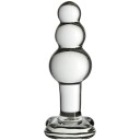 Icicles No 47 Buttplug i Glass med kuler   - Klar