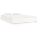 vidaXL Sengeramme hvit heltre 150x200 cm 5FT King Size