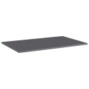 vidaXL Hylleplater 4 stk høyglans grå 80x50x1,5 cm sponplate