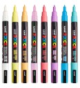 Posca PC-3M Soft Colours 8-sett
