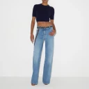 Elisabetta Franchi Dame Jeans Blå W26,