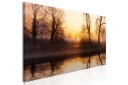 Tavla Winter Sunset 1 Part Narrow 120x40  