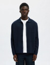 Selected Slhmike Light Relaxed Polo Cardigan Noos - Navy - M