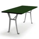 Byarums Bruk Lessebo Table / g:natur / b:grønn lakk. for Byarum