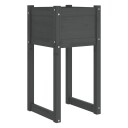 vidaXL Plantekasse grå 40x40x81 cm heltre furu