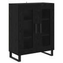 Serviesskap Svart Eik 69,5 x 34 x 90 cm Konstruert tre