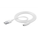 CellularLine USB-A til USB-C Ladekabel 1,2m Hvit - Strømkabel