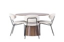 Lanzo Matgruppe 120 cm Rund med 4 Chico Stoler   Natur