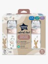 Tommee Tippee Natural Start Tåteflasker 260ml 2-Pakk Deco Pink