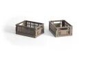 Hay Colour Crate Mini Oppbevaring 2 pk Warm Grey