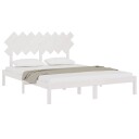 vidaXL Sengeramme hvit 160x200 cm heltre