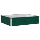 vidaXL Hevet Hagebed Grønn 100 x 80 x 24 cm kaldvalset stål