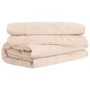 vidaXL Dyne Beige 220 x 260 cm Kapokfiber