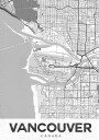 Vancouver White Plakat Plakat / 50x70cm