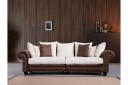 Belia 3 seters Sofa   Brun/Hvit
