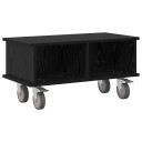  TV benk Svart Eik 68,5 x 35 x 35 cm Konstruert tre