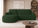 Branrel 3 seters sofa med divan   grønn
