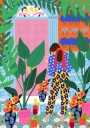 Floral girl Plakat / 50x70