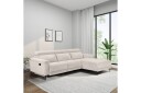 Reclinersofa med hjørne Loft24 Hjørnesofa 3 seter Loft24 Lund Hvit 0  