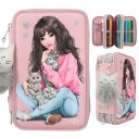 TOPModel Triple Pencil Case Kitten  0411754 