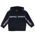 Emporio Armani Cardigan/Bukser   Navy m. Logostripe   Emporio Armani   10 år 140   Cardigan   Blå