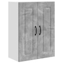 Kjøkkenskap med hylle Betonggrå 60 x 31 x 80 cm Konstruert tre