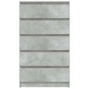  Kommode betonggrå 60x36x103 cm konstruert tre 8720845679279