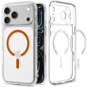 Spigen Ultra Hybrid MagSafe Beskyttelsesdeksel for iPhone 17 Pro/18 Pro - Gjennomsiktig Oransje