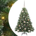  Kunstig juletre med 150 LED med stativ grønn 120 cm PE og PVC
