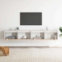 vidaXL Veggskap 2 stk hvit 100x30x35 cm heltre furu