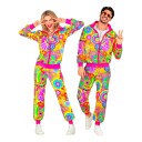 Widmann UV Neon Hippie Tracksuit Kostyme XX-Large 45090