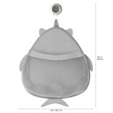 3 Sprouts Bath Storage Gray Shark
