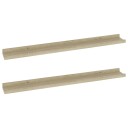 vidaXL Vegghyller 2 stk sonoma eik 80x9x3 cm