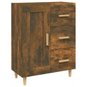 vidaXL Skjenk røkt eik 69,5x34x90 cm konstruert tre