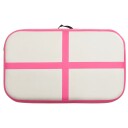  Oppblåsbar gymnastikkmatte med pumpe 60x100x15 cm PVC rosa