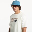 New Balance Athletics Premium Relaxed Chest Logo T Shirt Beige XL