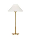 Hackney bordlampe trådløs antikk messing