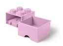 LEGO Oppbevaringsboks med Skuff 4 Rosa