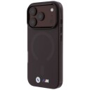 BMW M IML frostet metall-logo og dekor, MagSafe-etui til iPhone 17 Pro / 18 Pro Burgunder