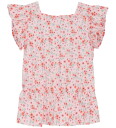 Minymo Topp Rosenkvarts m. Blomster Minymo 2 år 92 Singlet Rosa
