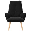  Avslappende stol Svart 69 x 74 x 93 cm stoff