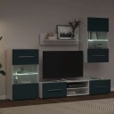  TV-enheter med LED 5 deler matt indigo konstruert tre 8721158708748