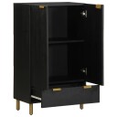  Highboard svart 60x33x100 cm konstruert tre
