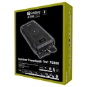 Sandberg Survivor 76800 mAh Powerbank med 7-i-1 funksjoner - Svart