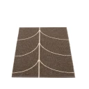 Pappelina Vevd Teppe Leif Dark Brown 70x90 cm