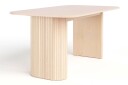 Kopparbo Spisebord 160 cm med 4 Katy Spisestoler - Hvit / Hvit Bouclé / Metallben Svart