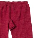 Leggings i fuchsiafarget ribbet ull | Joha | björn | FuchsiaMel | størrelse 50 | 100% Merino Ull til